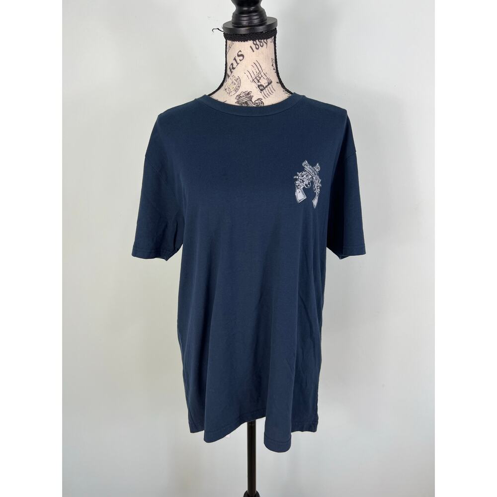 2Pood Blue and white Send it short sleeve T-shirt